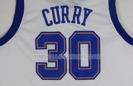 Maillot Basket Authentique Golden State Warriors Curry 2017-18 30 Blanc